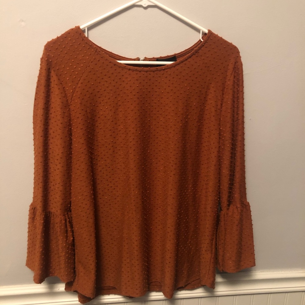 W5 Rust Textured Blouse